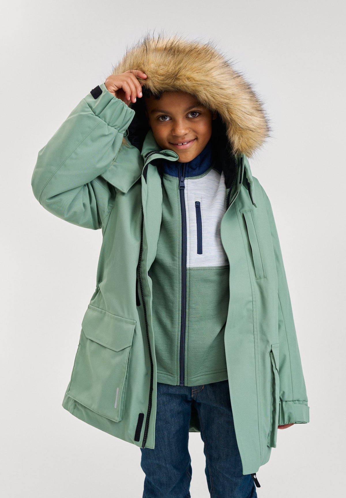 Wasserdichte Winterjacke für Kinder Ajaton