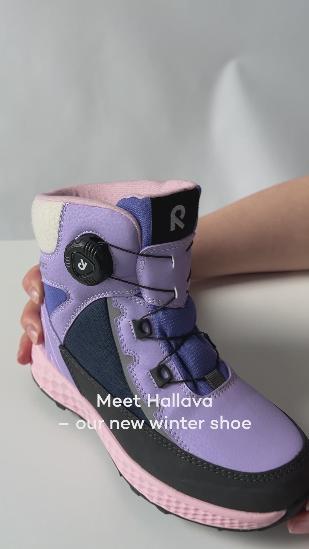 Chaussures d'hiver imperméables pour enfants Hallava Quicklock